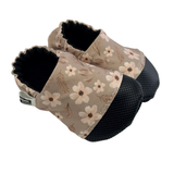 Bronze Floral Soft Sole Shoes