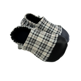 Frosted Plaid Soft Sole Shoes
