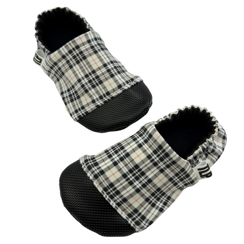 Frosted Plaid Soft Sole Shoes