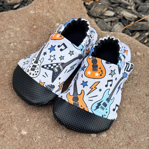 Little Rockstar Guitar Soft Sole Shoes
