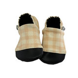 Peachwood Plaid Soft Sole Shoes