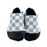 Blue Check Soft Sole Shoes