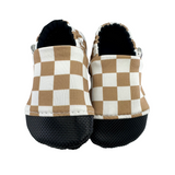 Tan Check Soft Sole Shoes