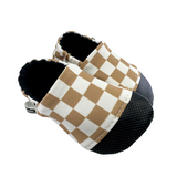 Tan Check Soft Sole Shoes