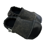 Black Grunge Soft Sole Shoes