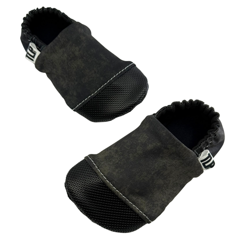 Black Grunge Soft Sole Shoes