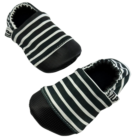 B&W Striped Soft Sole Shoes